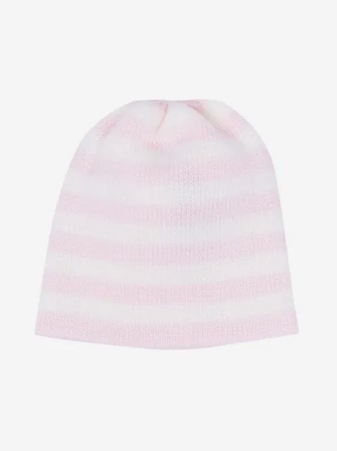 Little Bear striped virgin wool beanie