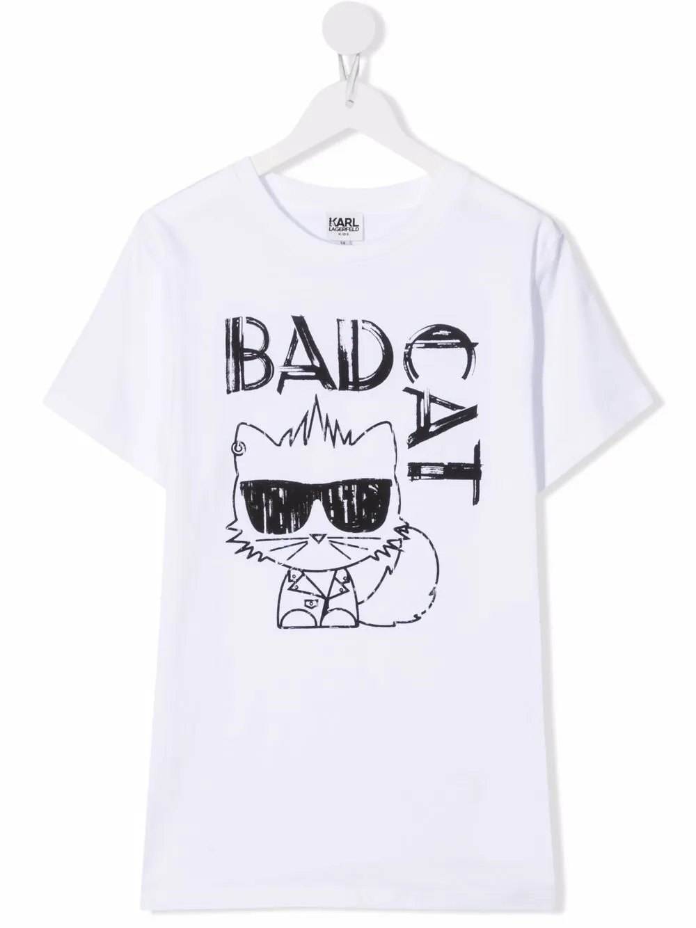 фото Karl lagerfeld kids футболка с принтом bad cat