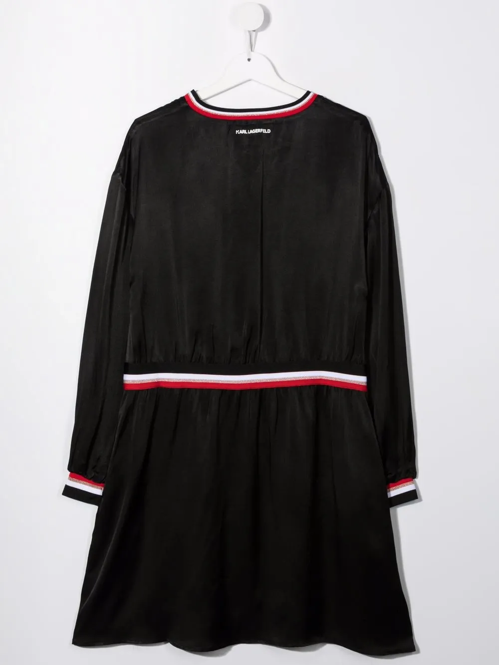 фото Karl lagerfeld kids расклешенное платье с логотипом