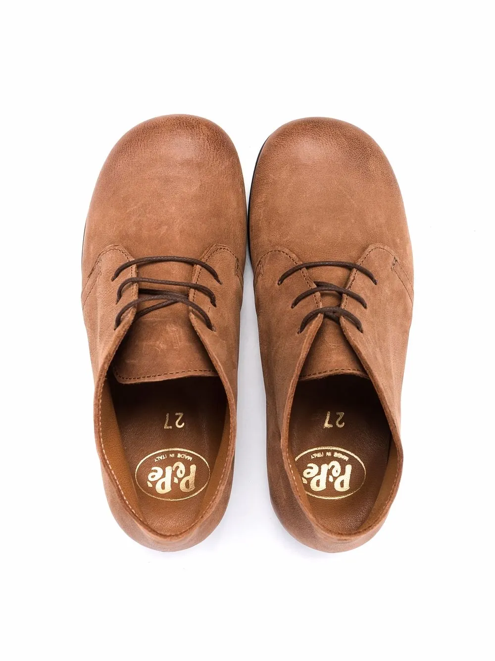 Shop Pèpè Lace-up Desert Boots In Brown