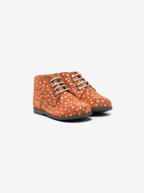 Two Con Me By Pépé star-print lace-up boots