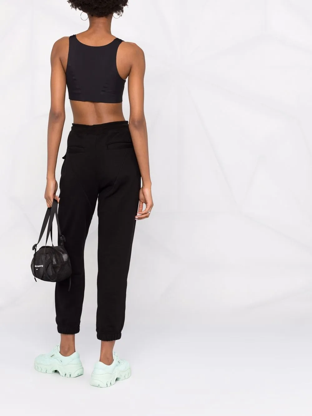 фото Reebok x victoria beckham спортивные брюки с вышитым логотипом