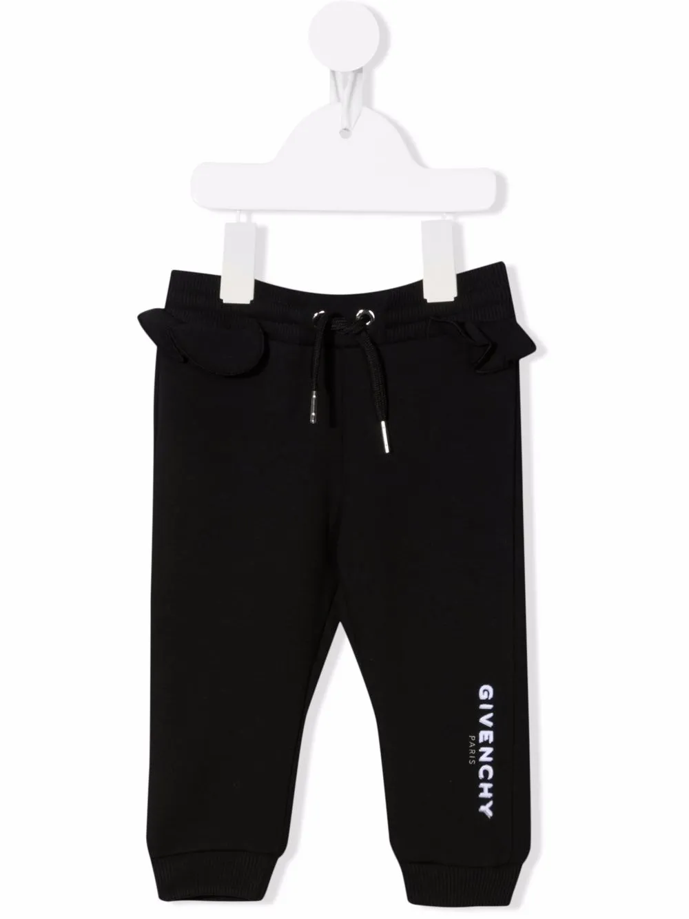 

Givenchy Kids ruffle track trousers - Black