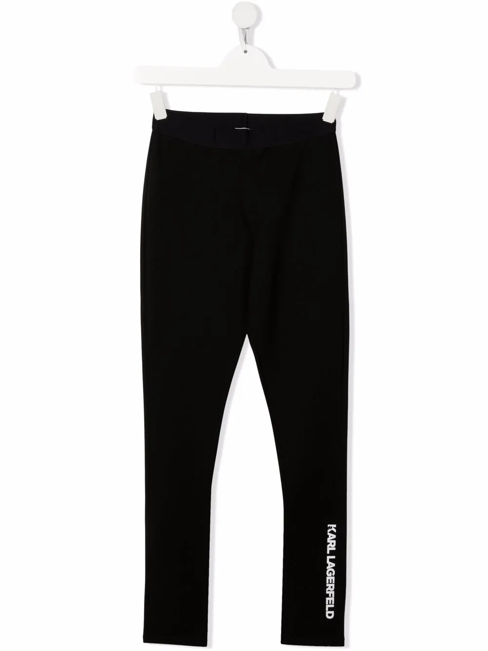 

Karl Lagerfeld Kids leggins con logo estampado - Negro