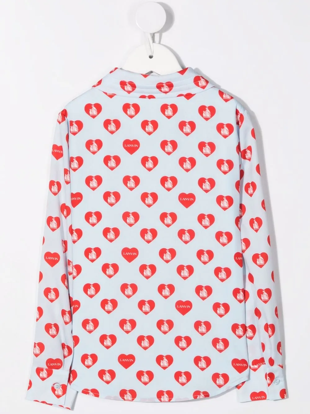 фото Lanvin enfant рубашка с принтом