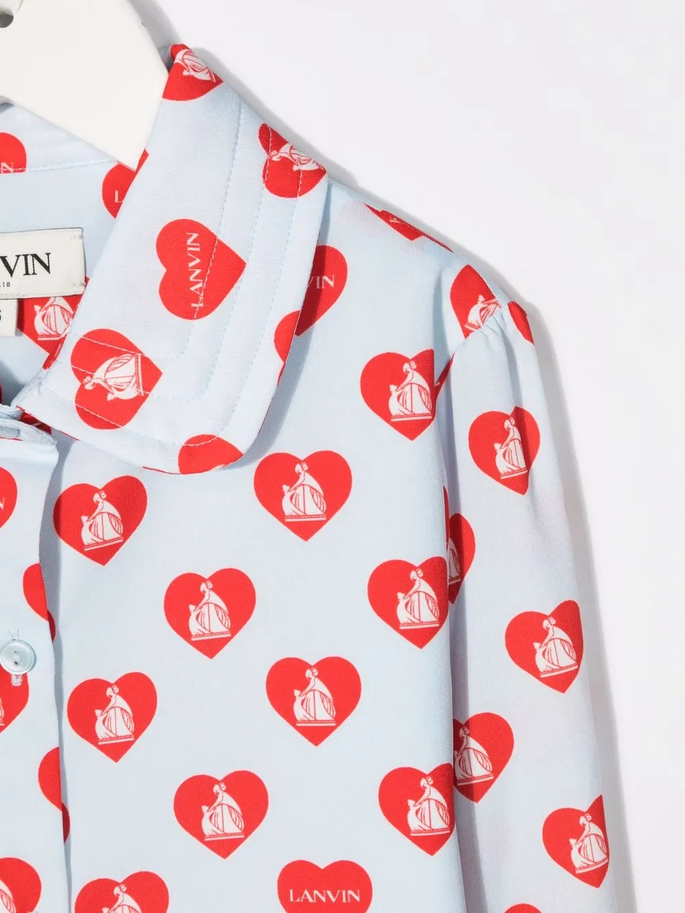 фото Lanvin enfant рубашка с принтом