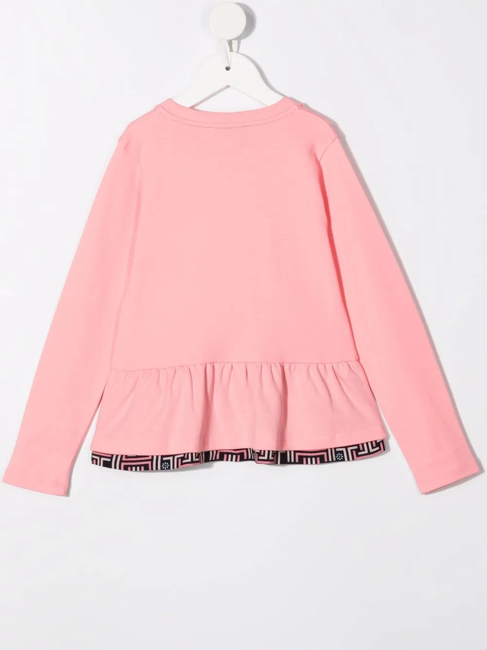 фото Lanvin enfant топ с длинными рукавами и баской