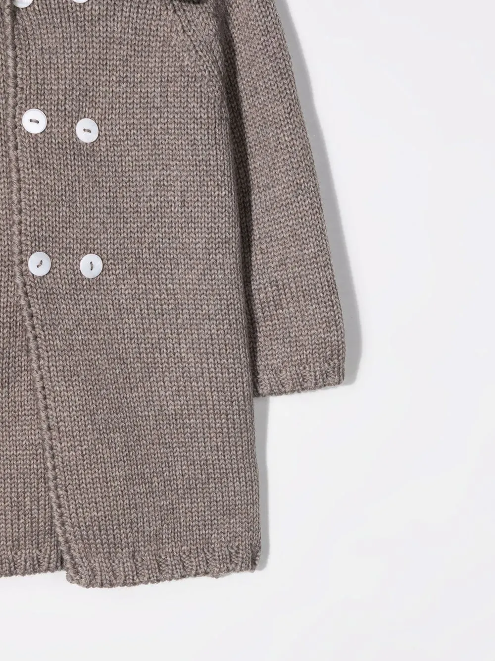 Little Bear Double Breasted Coat In Neutrals
