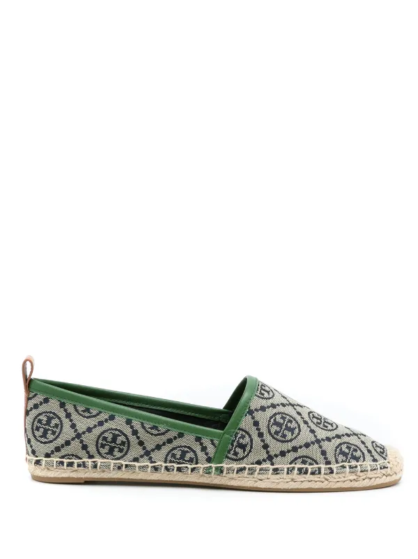 Tory Burch T monogram Pattern Espadrilles Farfetch