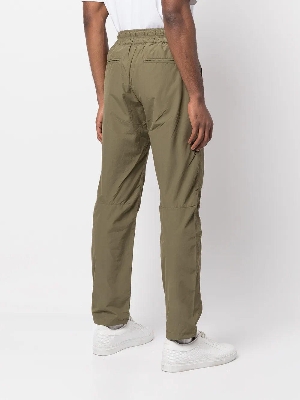 Shop John Elliott Himalayan Drawstring Straight-leg Trousers In Green