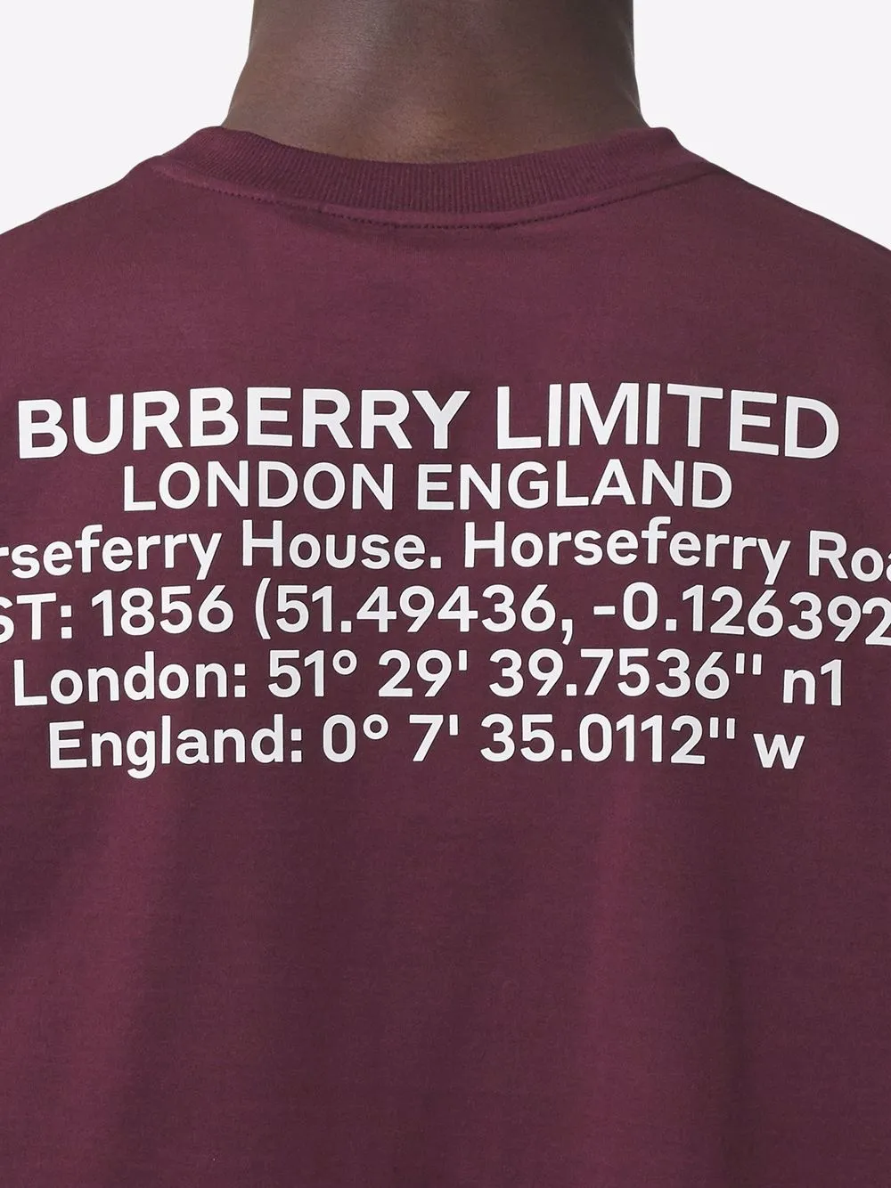 фото Burberry футболка с принтом location