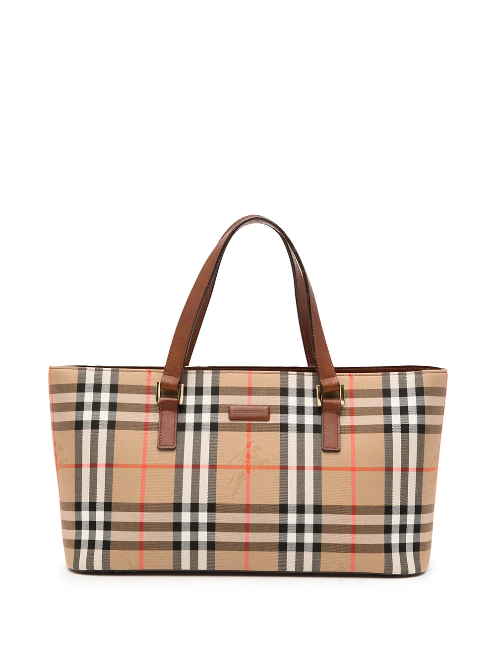 фото Burberry pre-owned маленькая сумка-тоут 2000-х годов в клетку house check
