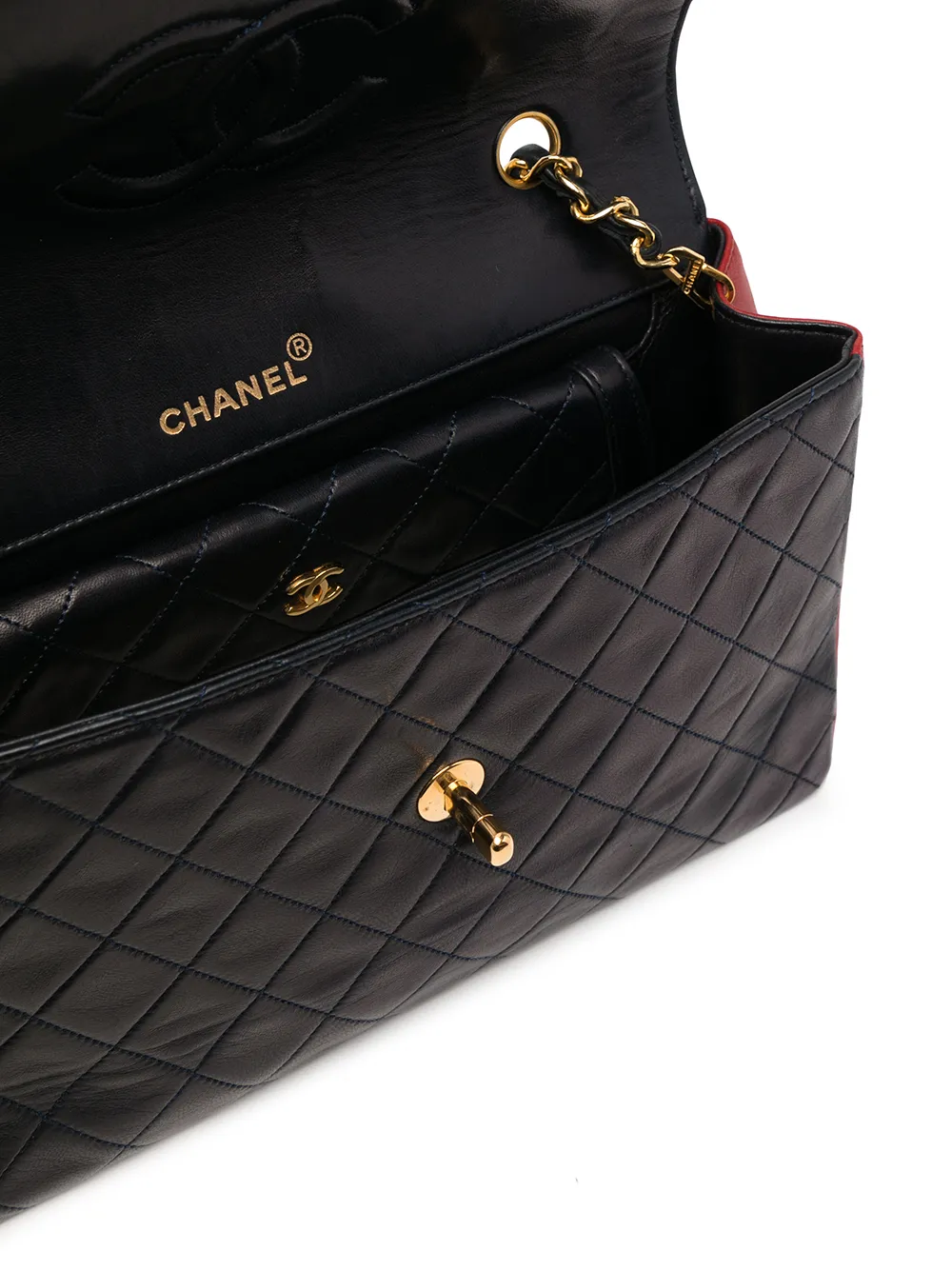 фото Chanel pre-owned стеганая сумка на плечо 1990-х годов с логотипом cc