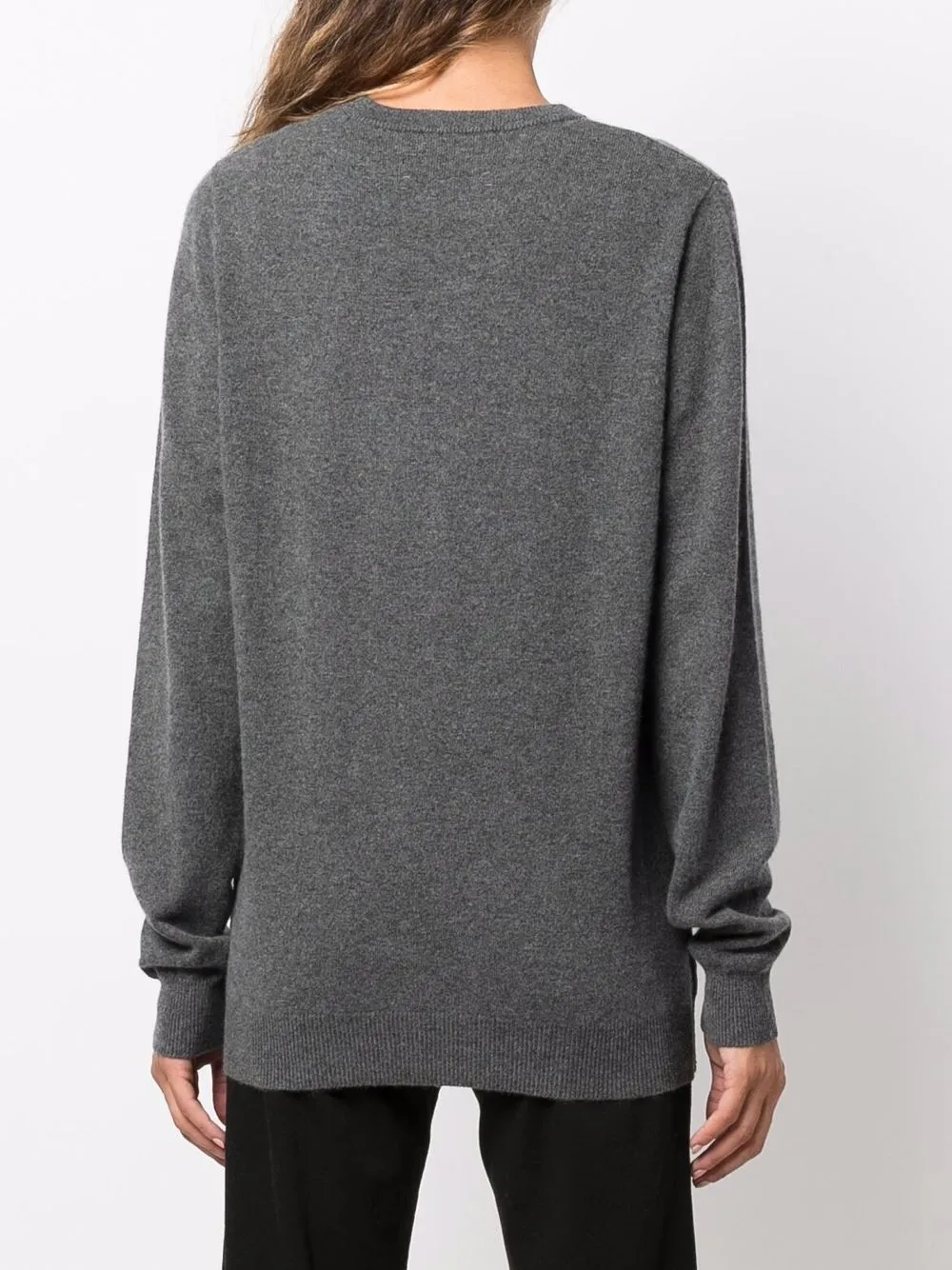 extreme cashmere Trui met ronde hals Grijs