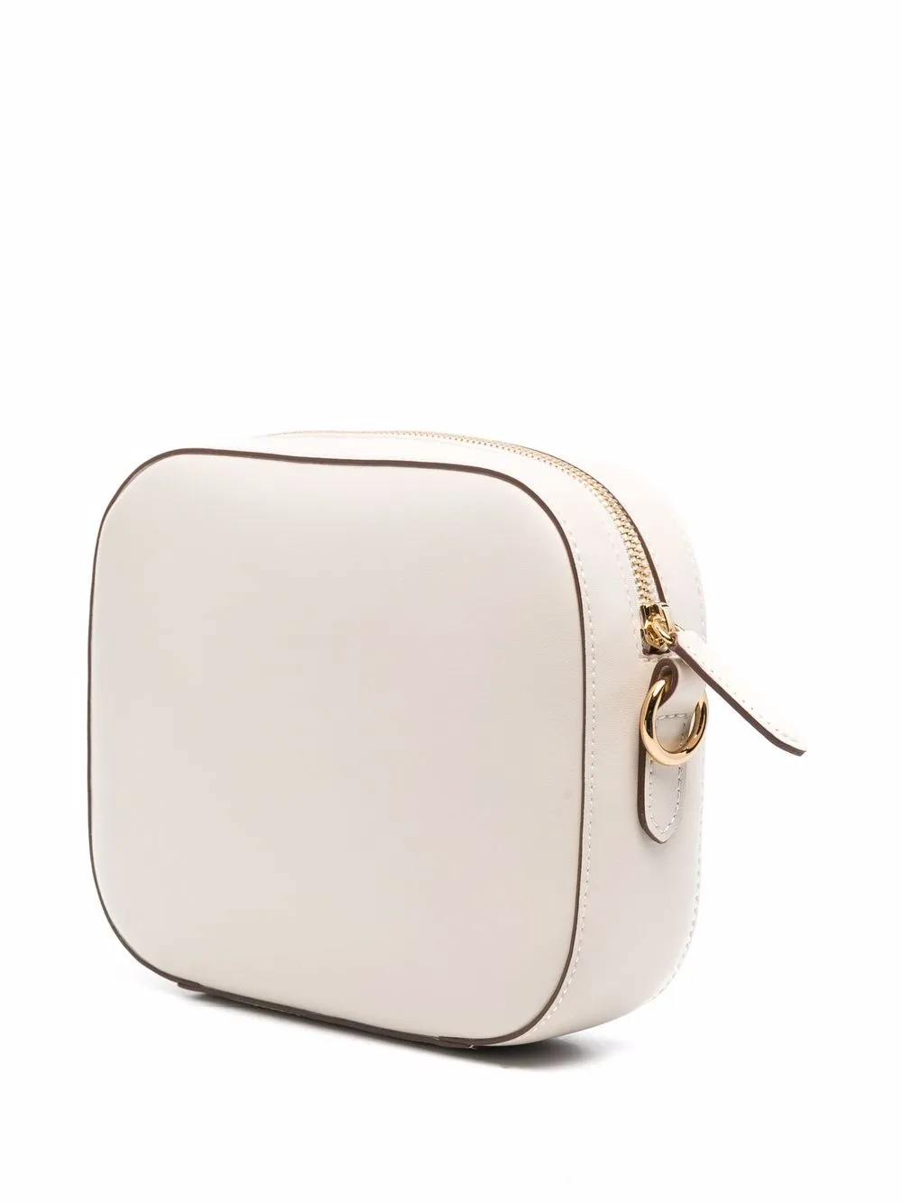 Shop Stella Mccartney Stella Logo Crossbody Bag In Nude