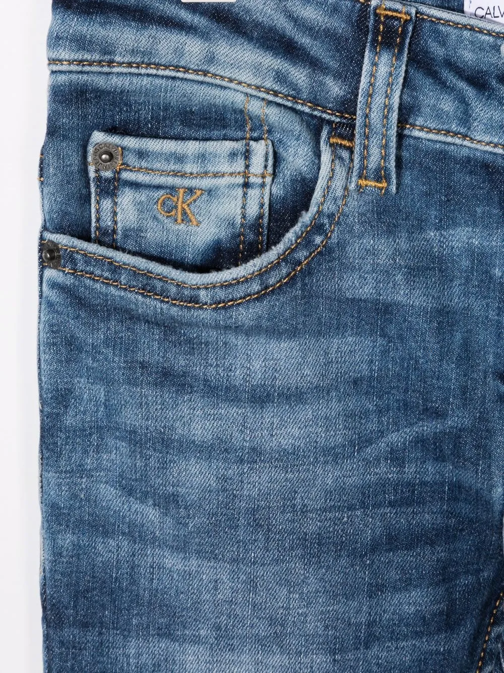 фото Calvin klein kids джинсы скинни средней посадки