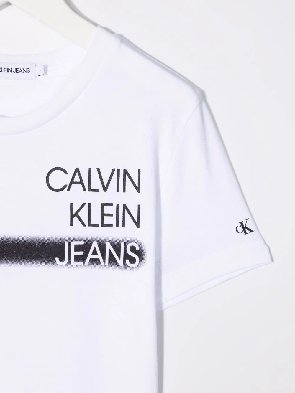 фото Calvin klein kids футболка с контрастными полосками и логотипом