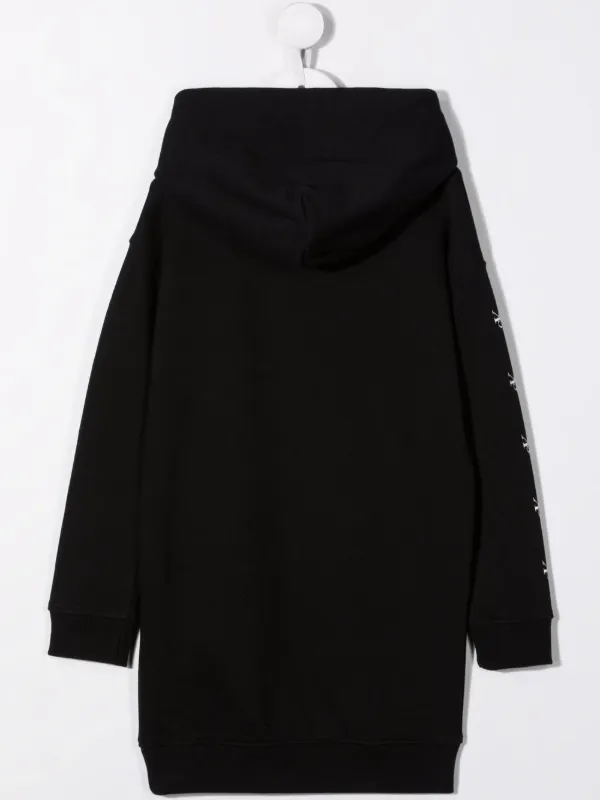Calvin Klein Kids logo print Hooded Sweatshirt Dress Farfetch