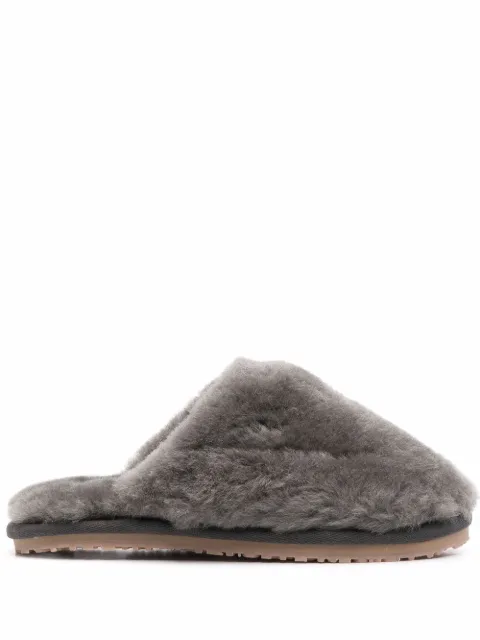 Mou - closed-toe shearling slippers