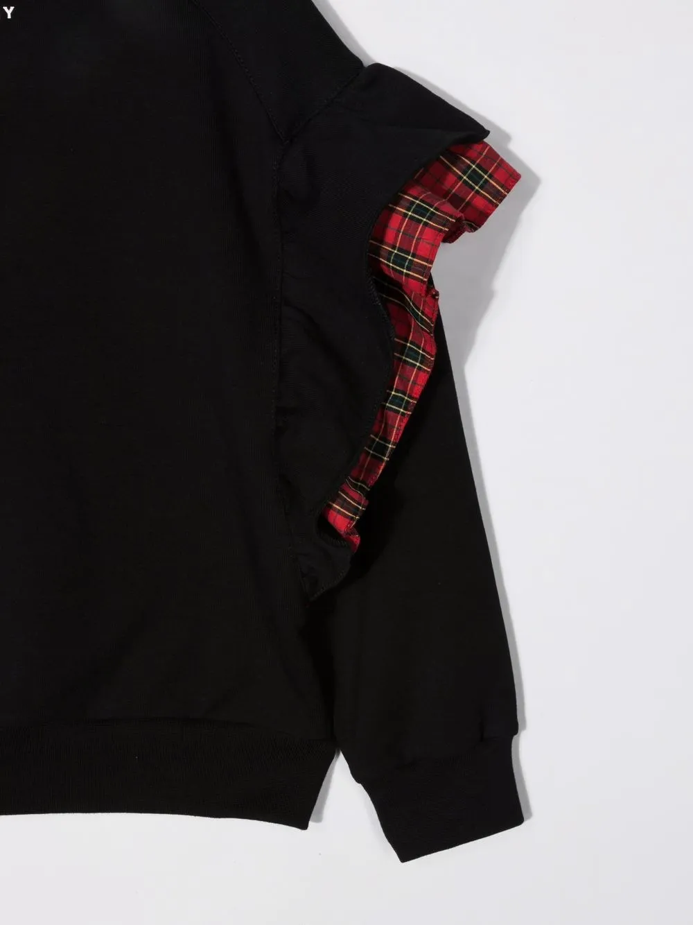 фото Philosophy di lorenzo serafini kids толстовка с клетчатыми оборками