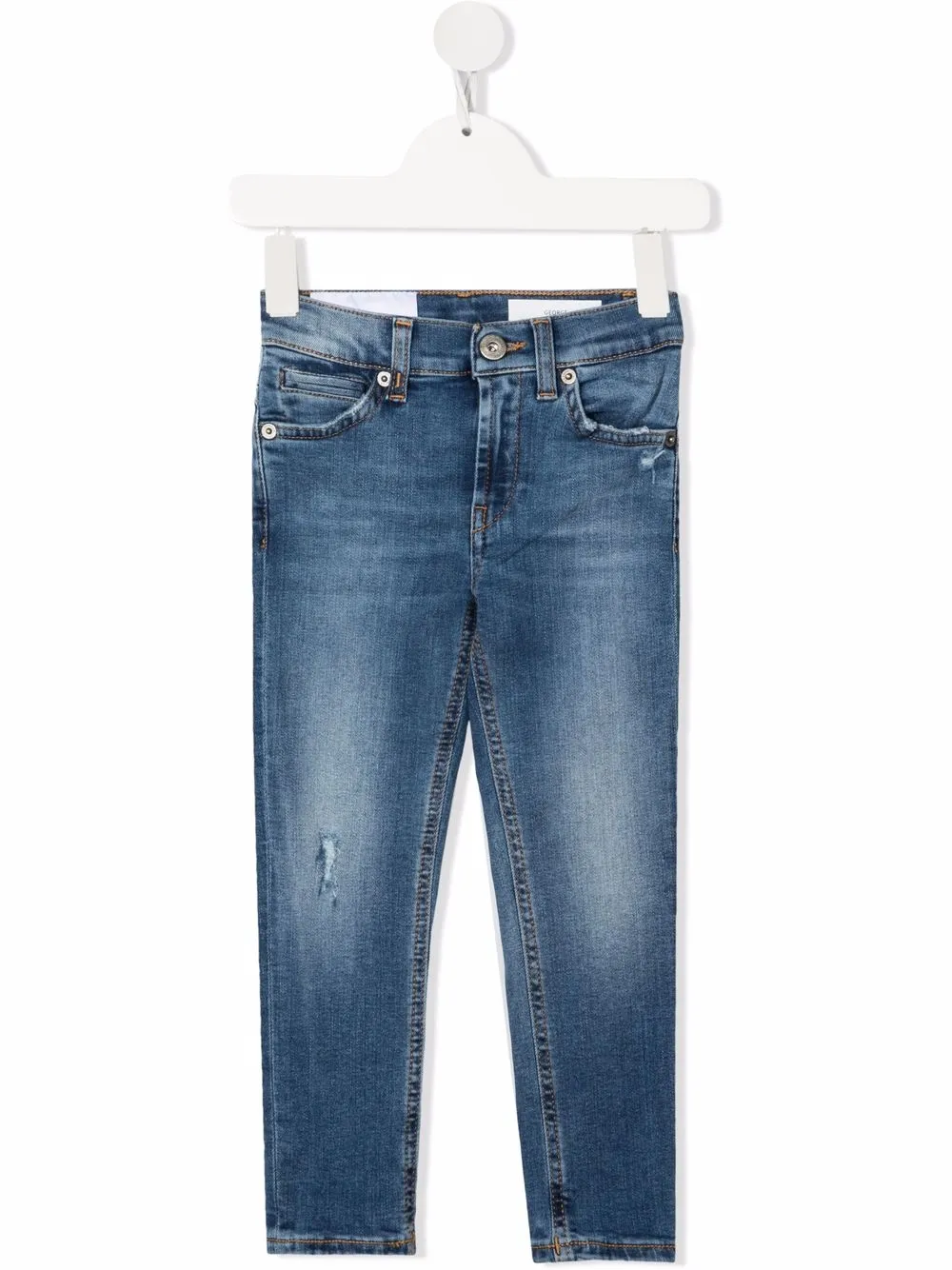 

DONDUP KIDS logo-patch faded-effect jeans - Blue