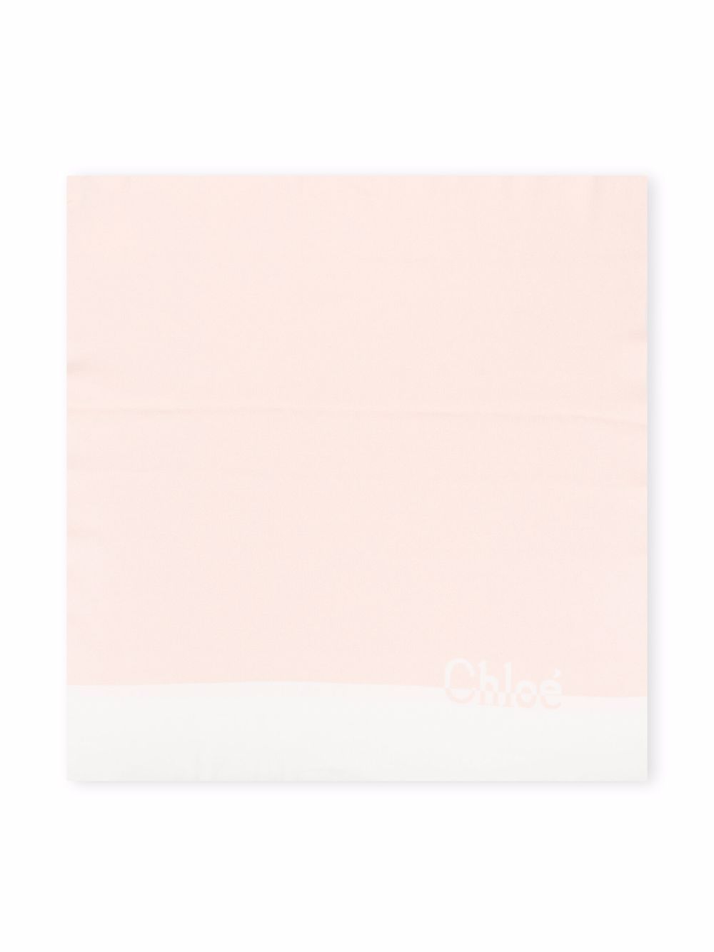 фото Chloé kids gradient logo-knit knitted blanket