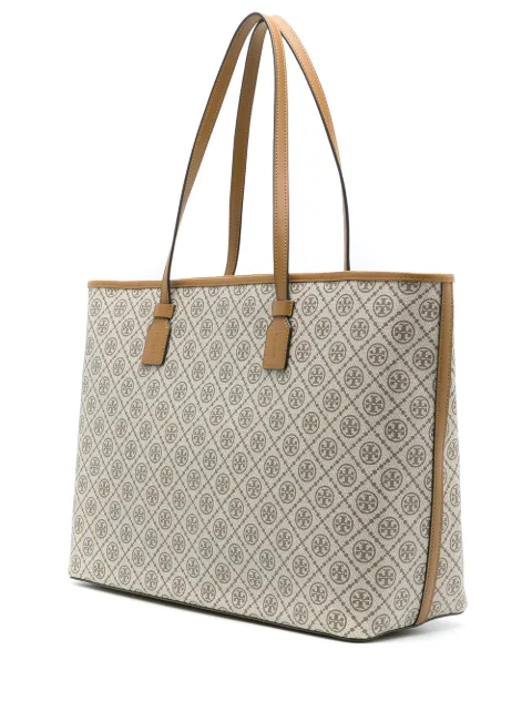 t monogram coated canvas small tote