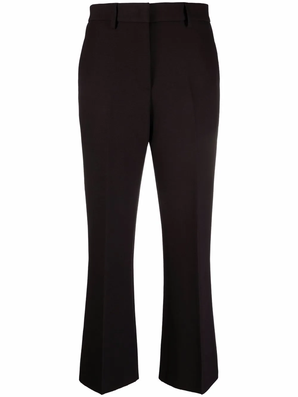 

MSGM pantalones de vestir con tiro alto - Negro