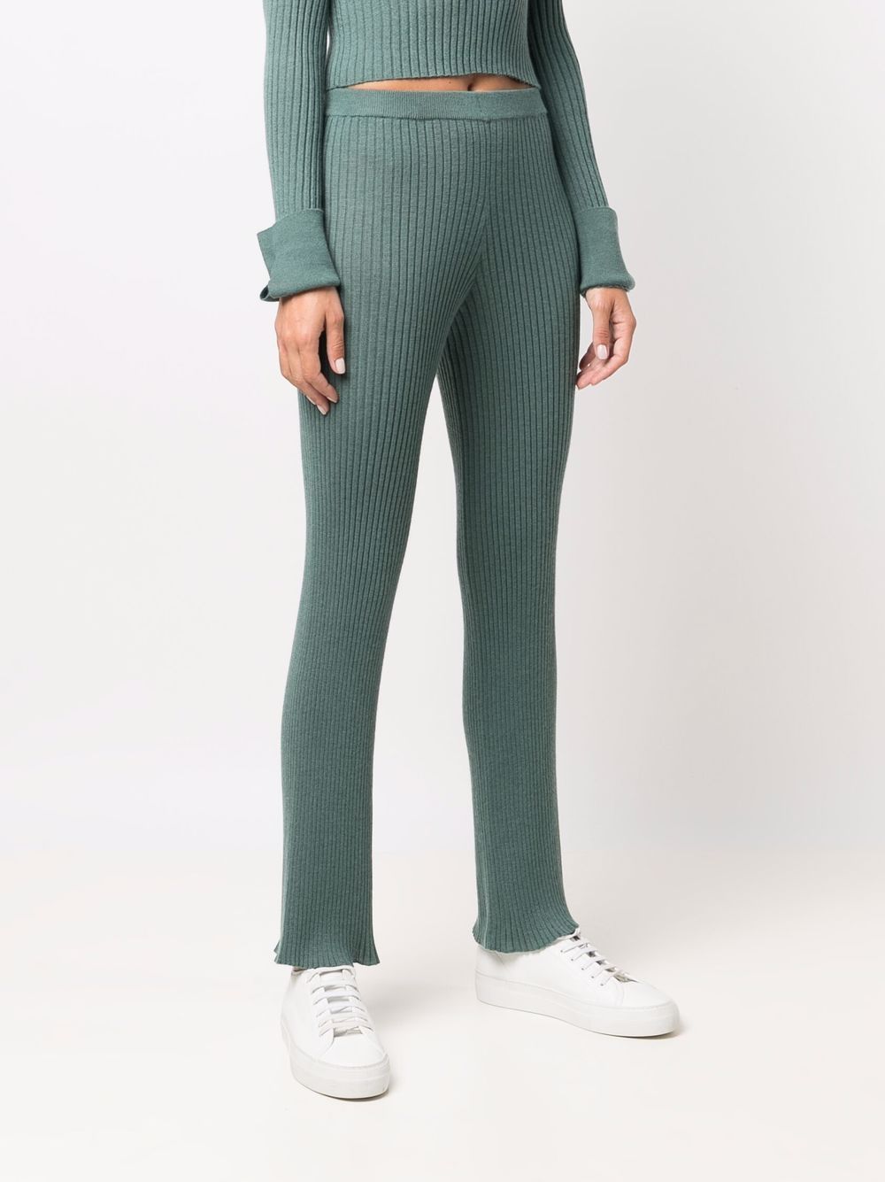 фото Sablyn jordan ribbed-knit cashmere trousers