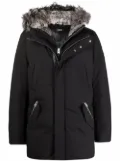 Mackage faux-fur hood padded parka - Black