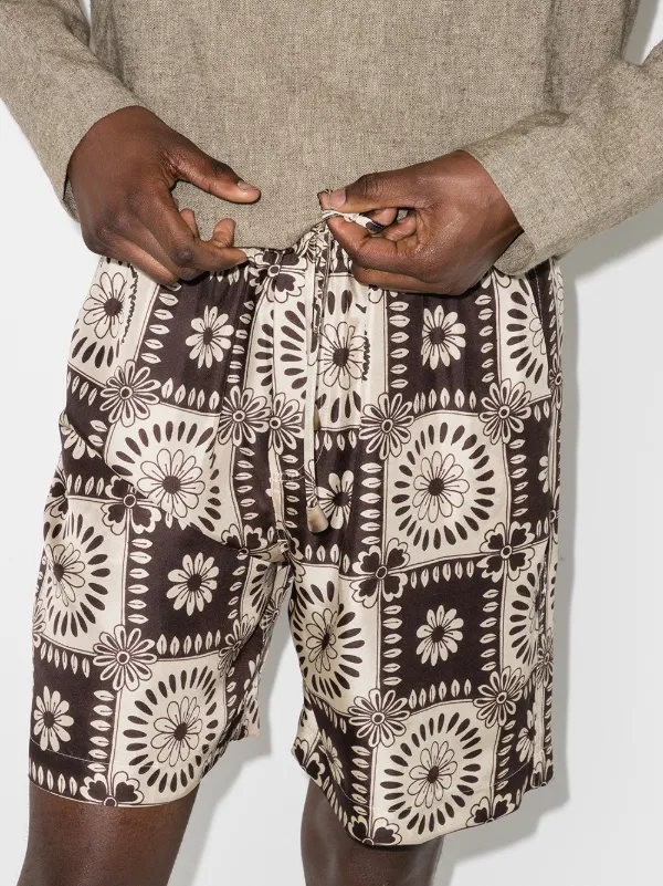 Nanushka tile-print Bermuda Shorts 