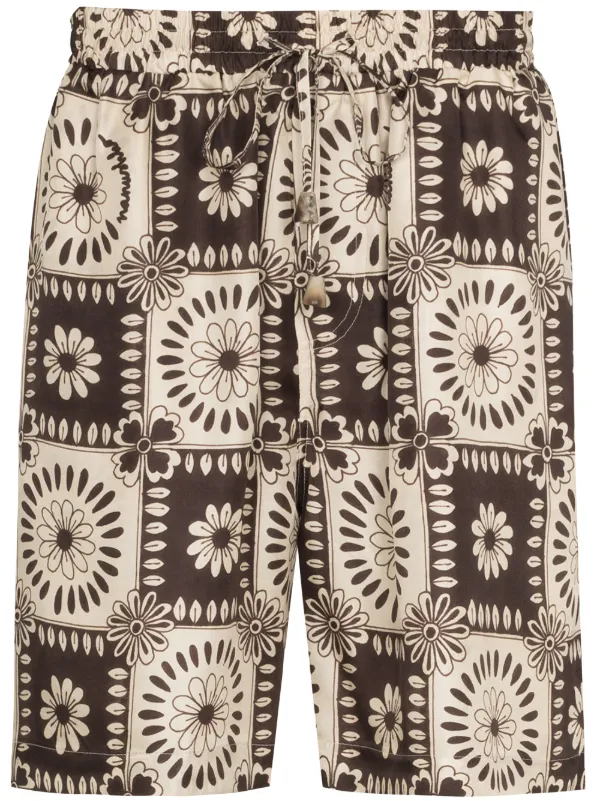 Nanushka tile-print Bermuda Shorts 