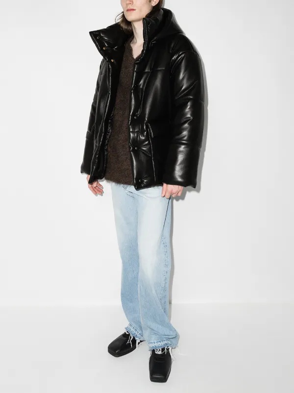 新品タグ付き【nanushka】限定色ブルー／Hide パデッドジャケット HIDEANDSEEK(ハイドアンドシーク)ダウンジャケット Down Jacket(23aw