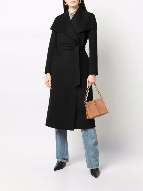 MACKAGE 드레이프 벨트 울 코트
