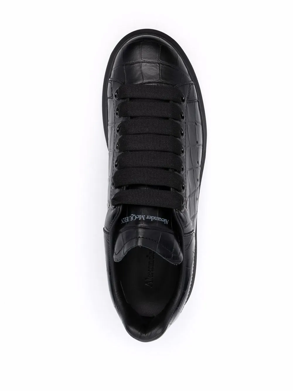 фото Alexander mcqueen кроссовки с тиснением под кожу крокодила