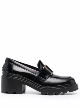 Tod's レザーローファー | ブラック | FARFETCH JP