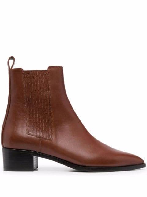 Scarosso Olivia leather ankle boots