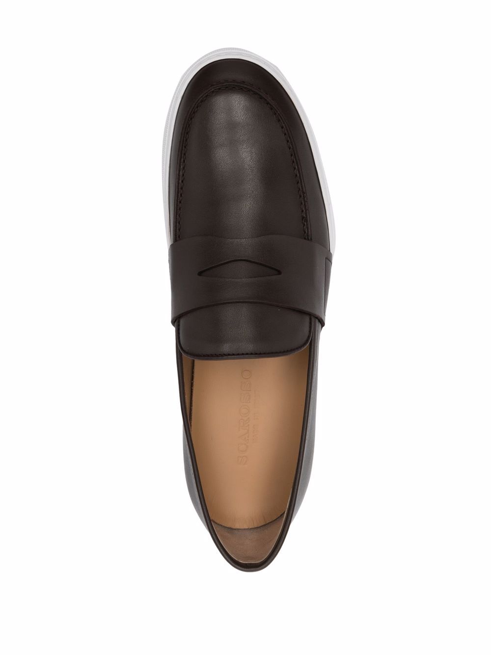 фото Scarosso alberto leather penny loafers