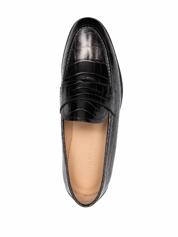 Scarosso Stefano Moro Loafers i Læder | Sort | FARFETCH DK display picture 1