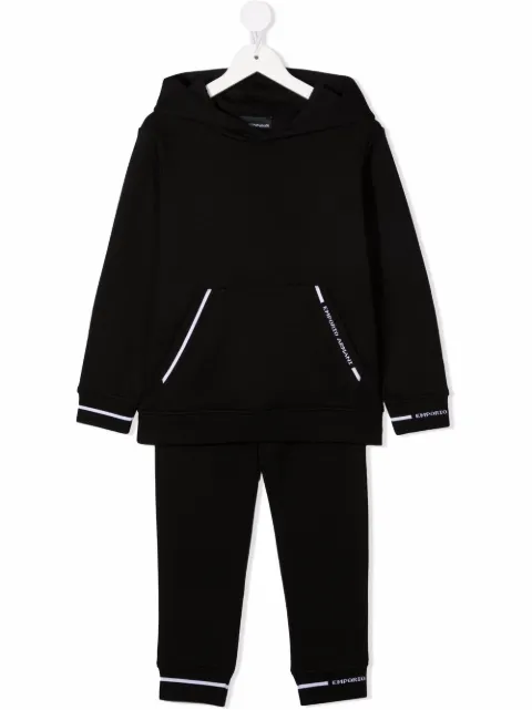Emporio Armani Kids طقم رياضي مزين بشرائط بشعار الماركة