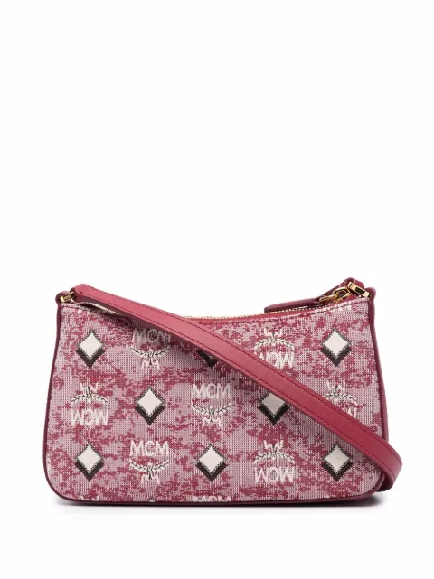 MCM jacquard logo shoulder bag
