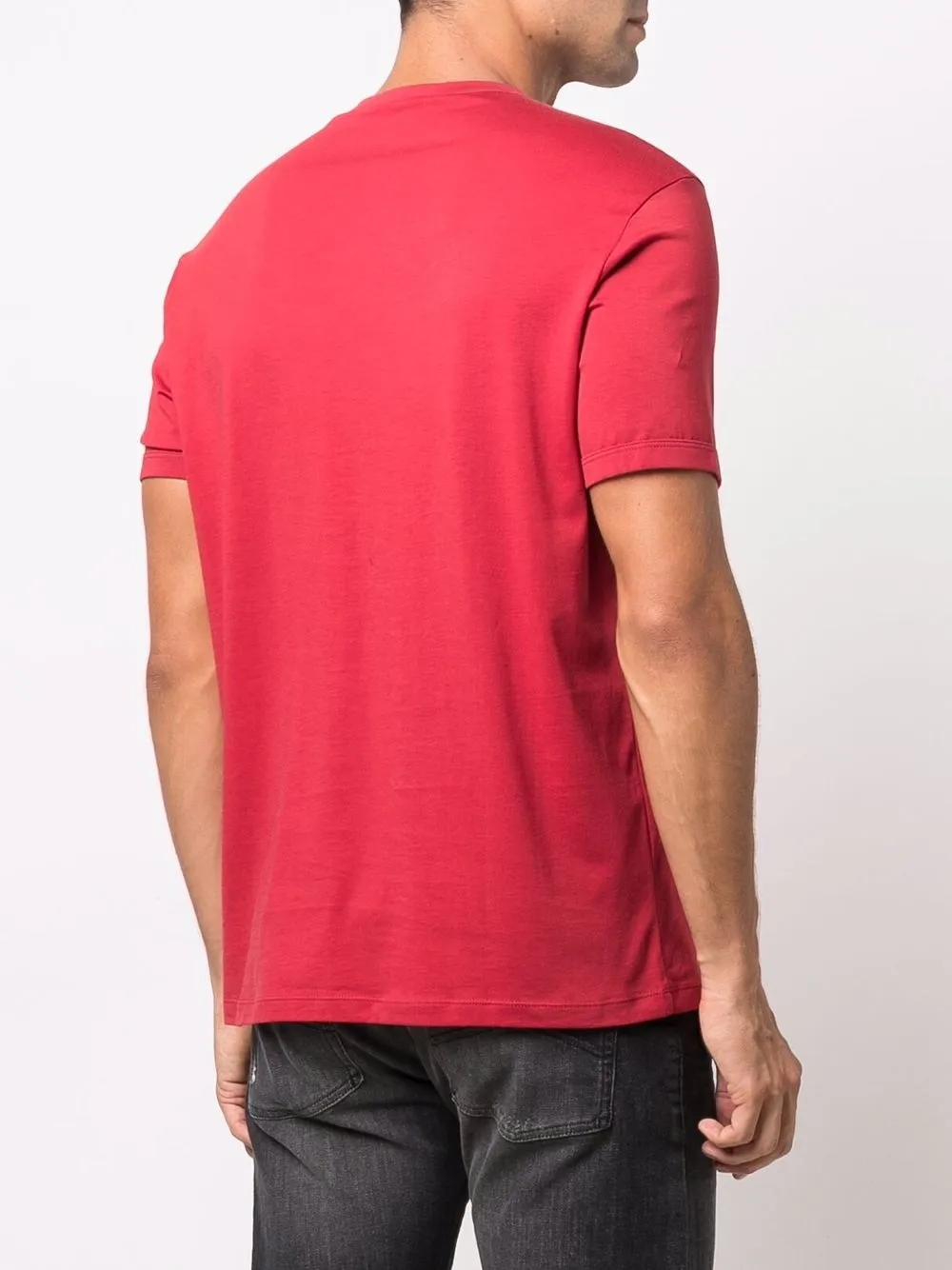 фото Emporio armani футболка с тисненым логотипом