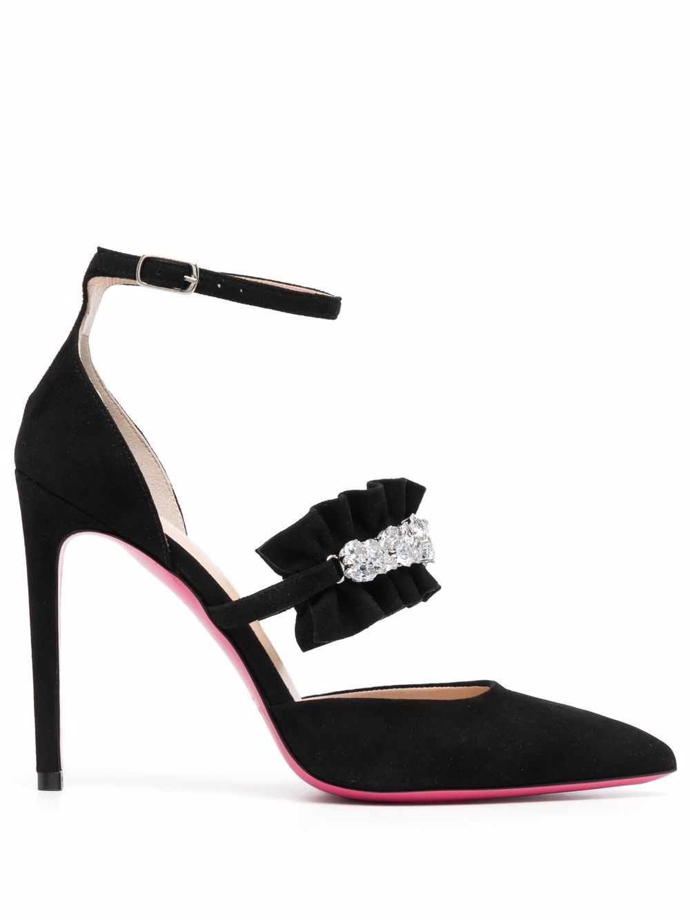 Dee Ocleppo Gem-embellished Pointed Pumps In Schwarz