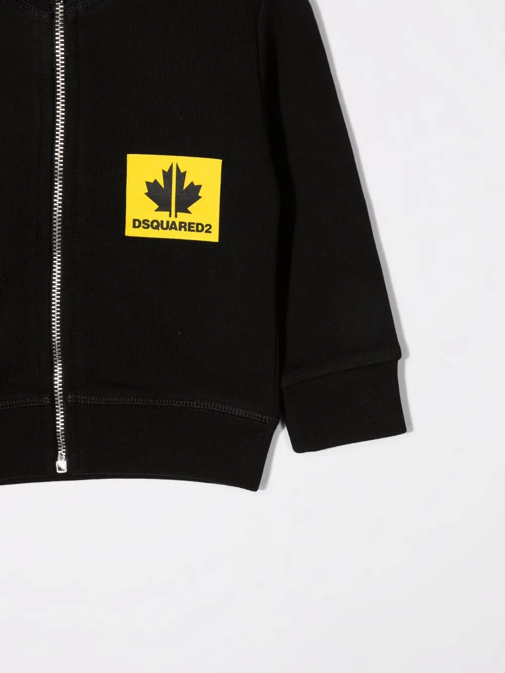 фото Dsquared2 kids толстовка на молнии с контрастным логотипом
