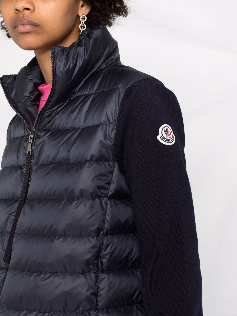 фото Moncler короткий пуховик на молнии