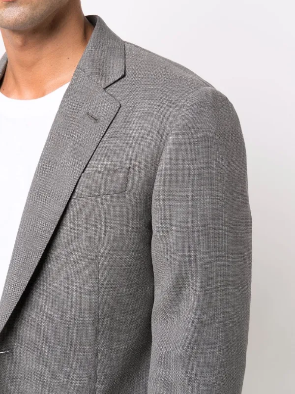 Armani Collezioni Fitted single-breasted Blazer - Farfetch