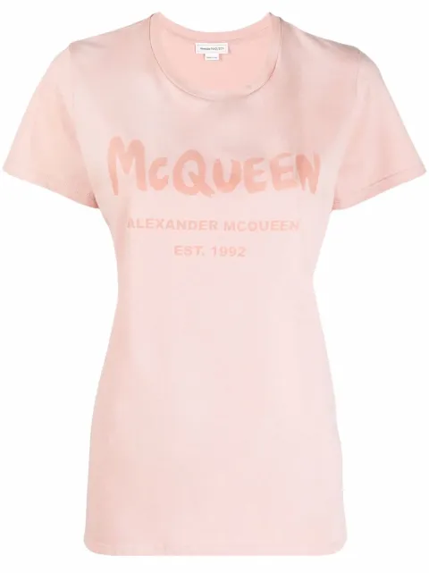 Alexander McQueen logo-print cotton T-shirt