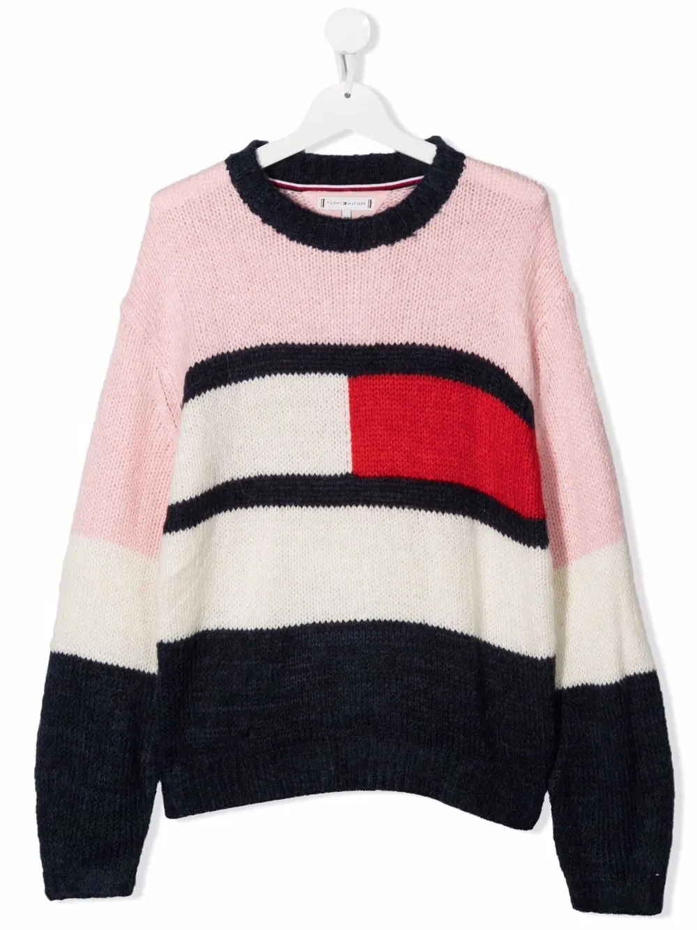 фото Tommy hilfiger junior teen flag colour-block jumper