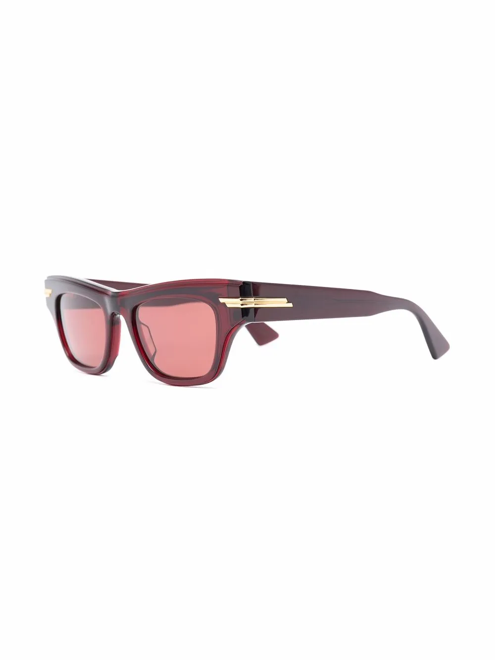 фото Bottega veneta eyewear солнцезащитные очки в прямоугольной оправе