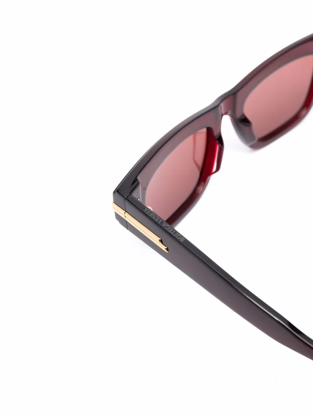 фото Bottega veneta eyewear солнцезащитные очки в прямоугольной оправе